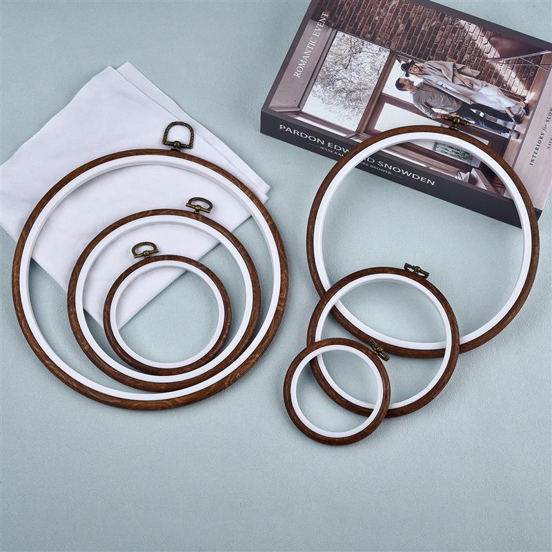 Embroidery Hoop Plastic - Vòng Gỗ Hình Oval Màu Thêu