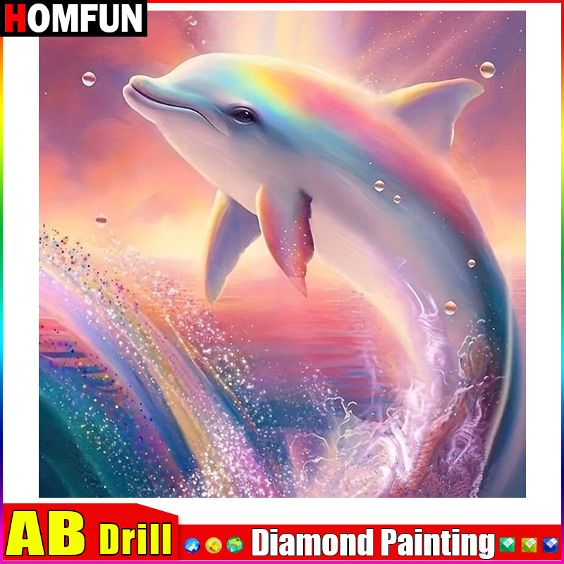 Embroidery Roll Pattern - HOMFUN AB Full Diamond Embroidery 