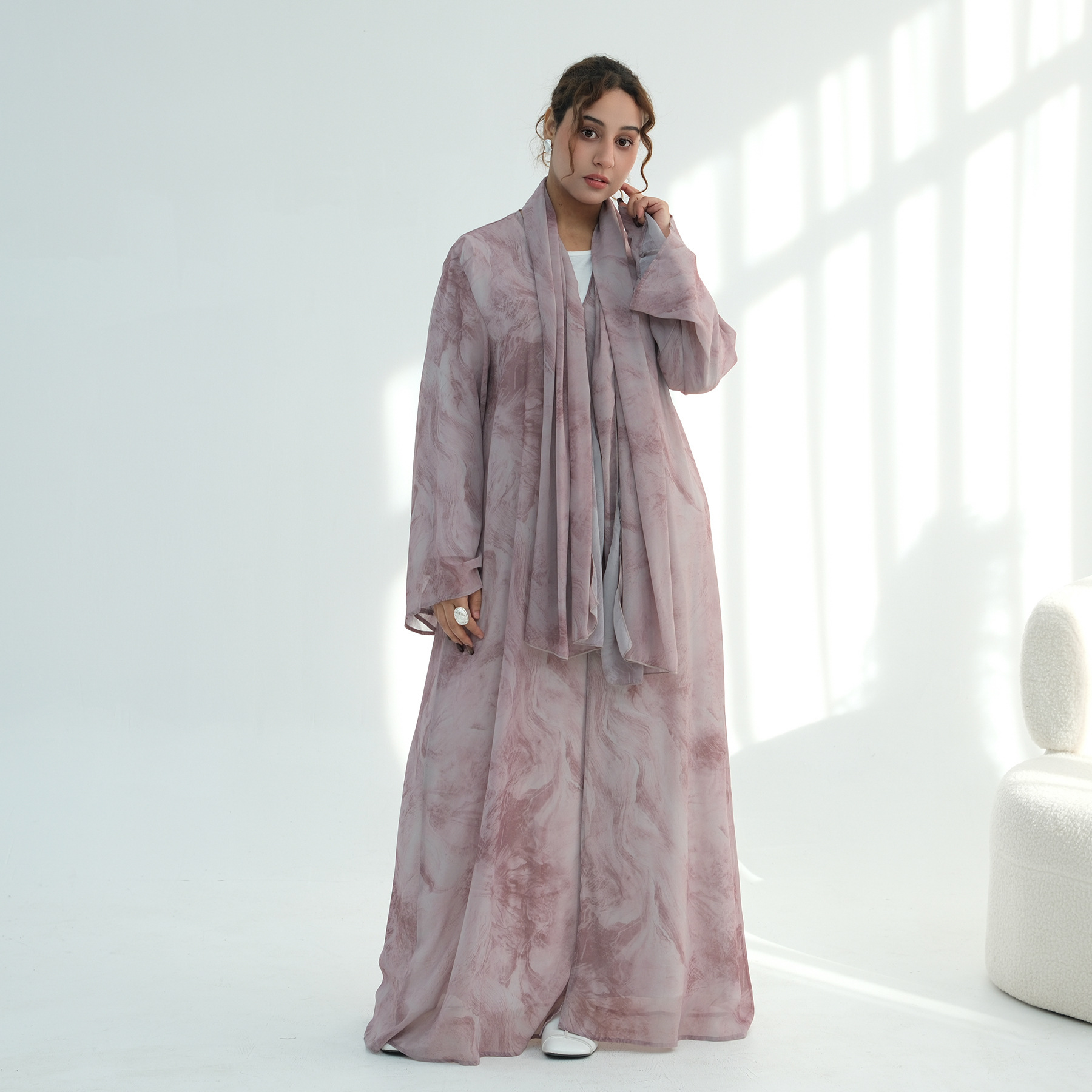 Wholesale Chiffon Open Abaya O - đánh giá và giá Embroidery Online
