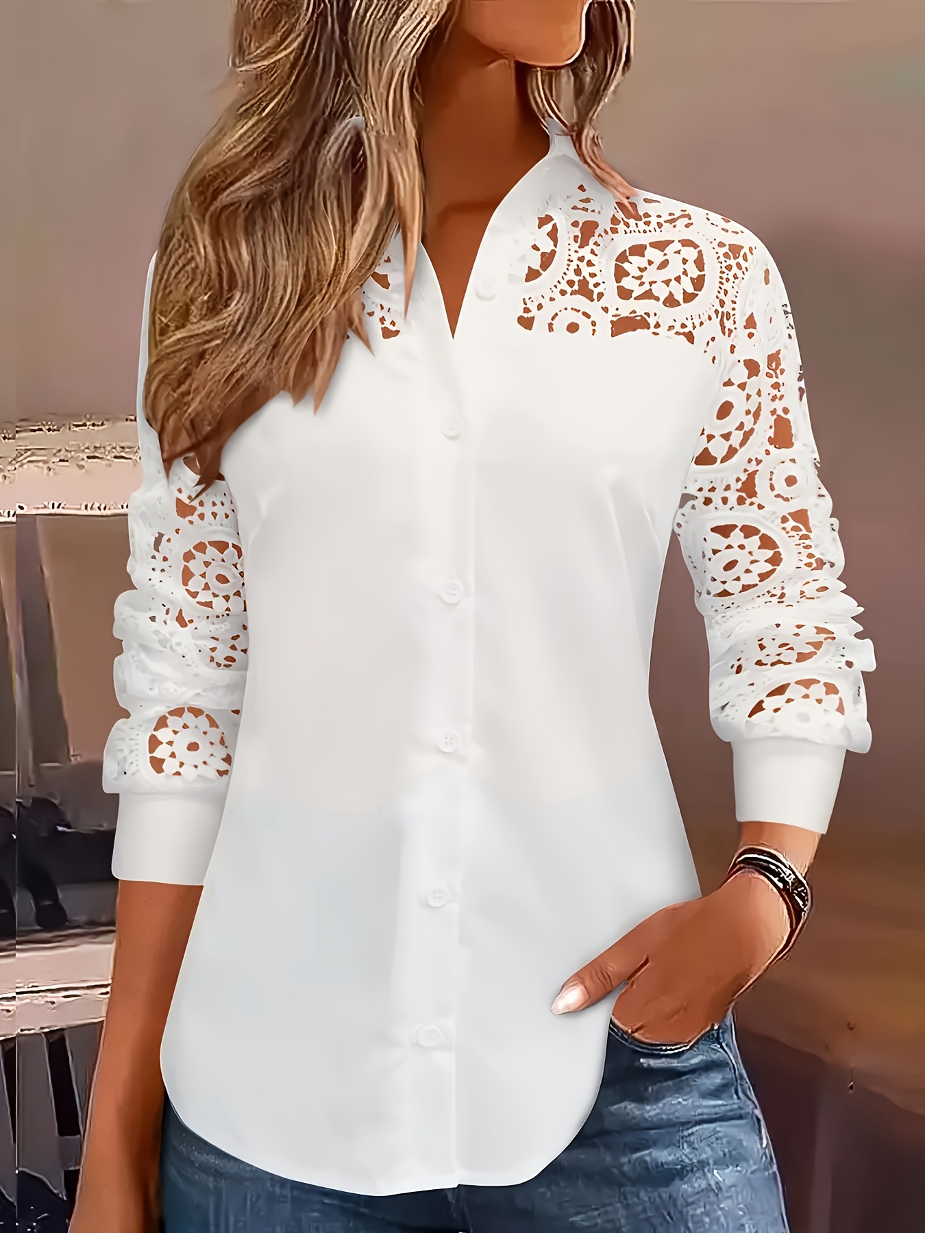 Temperament Loose Woman Shirt  - đánh giá và giá Embroidery Online