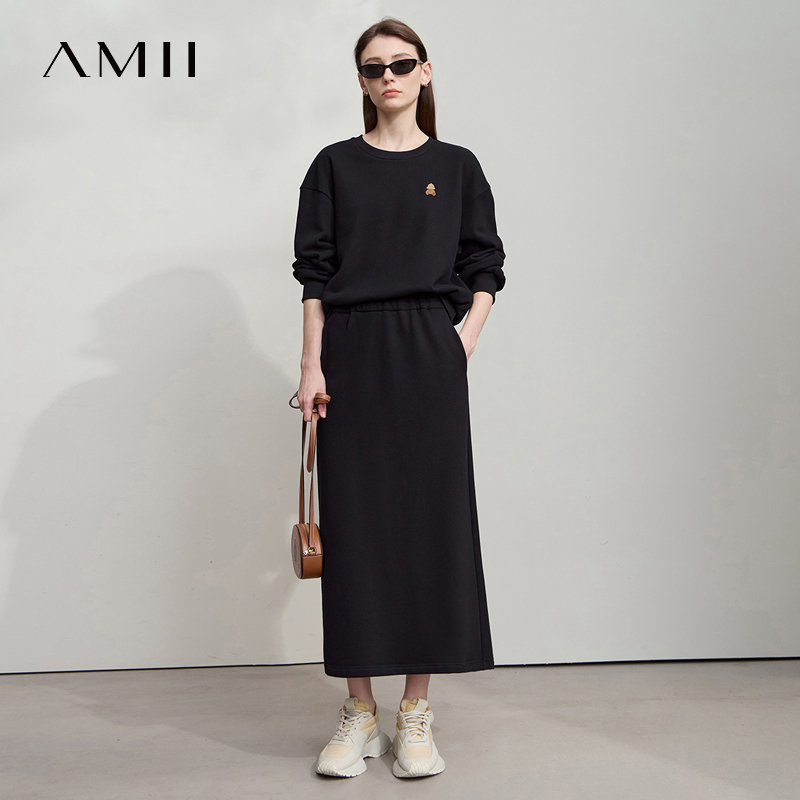 AMII Minimalist Woman Sets Two - đánh giá và giá Embroidery Skirt