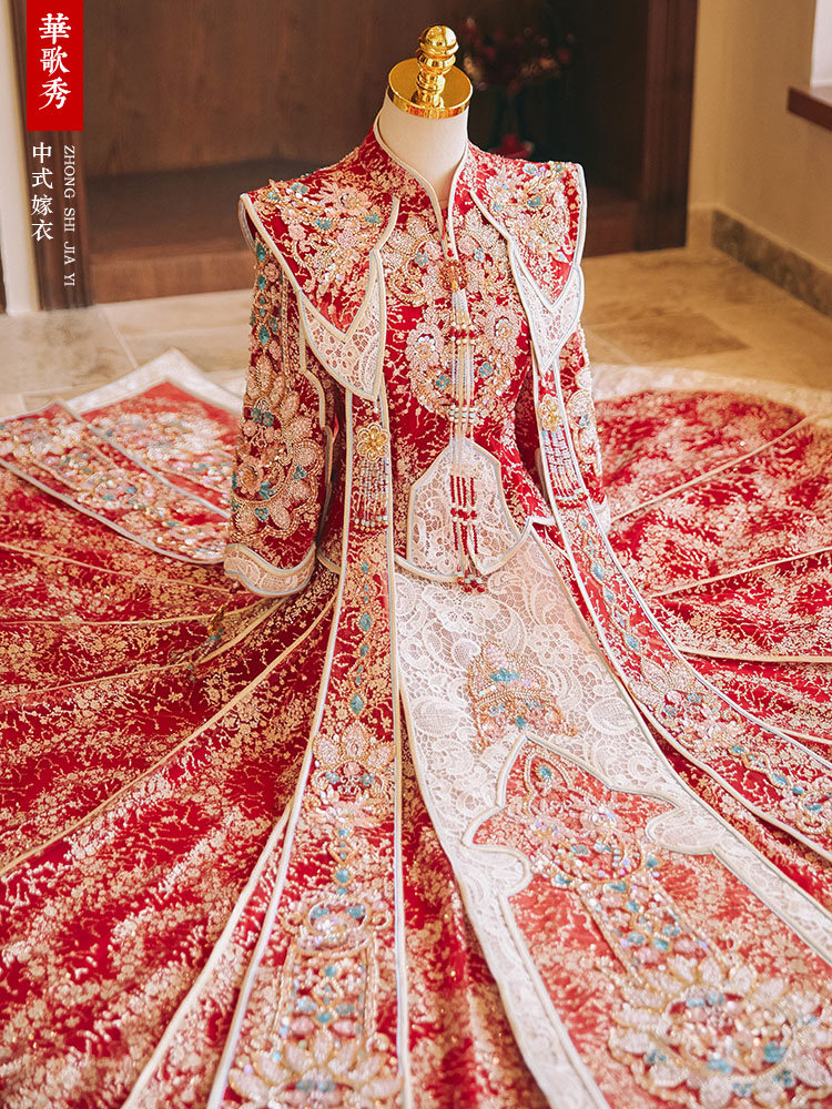 Ming-style Xiuhe Wedding Dress - đánh giá và giá Embroidery Outfit