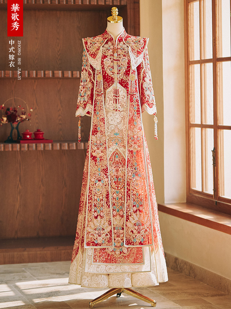 Ming-style Xiuhe Wedding Dress - đánh giá và giá Embroidery Outfit