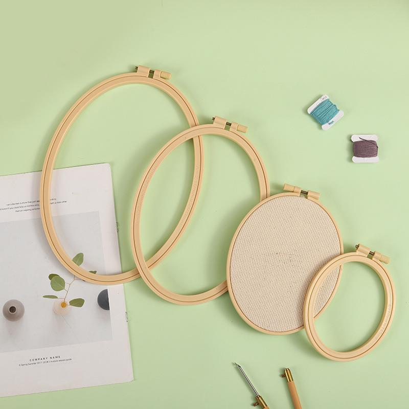 Imitation Bamboo Plastic Oval  - đánh giá và giá Embroidery Hoop Plastic