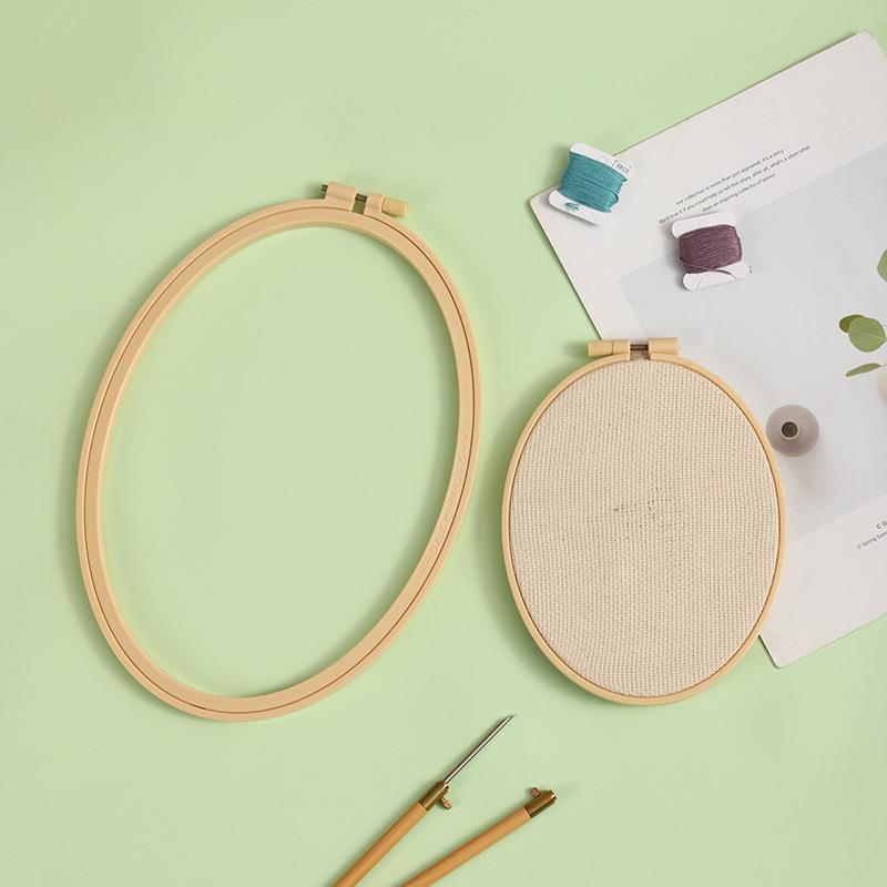 Imitation Bamboo Plastic Oval  - đánh giá và giá Embroidery Hoop Plastic