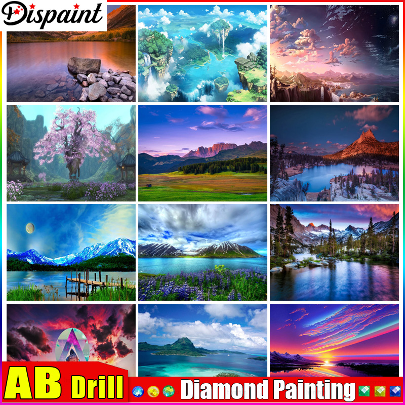 Dispaint AB Diamond Painting F - đánh giá và giá Embroidery Roll Pattern