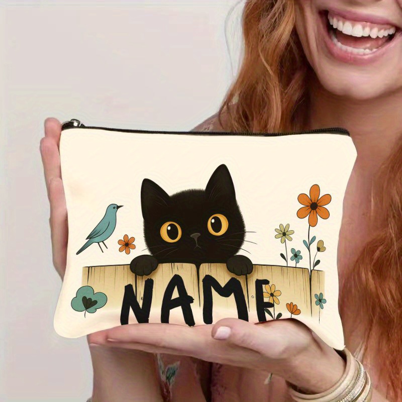 Personalized Makeup Bag with N - đánh giá và giá Embroidery Name Designs