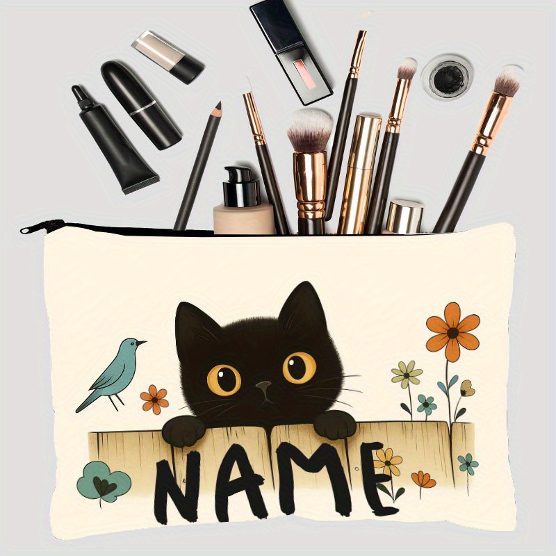 Personalized Makeup Bag with N - đánh giá và giá Embroidery Name Designs