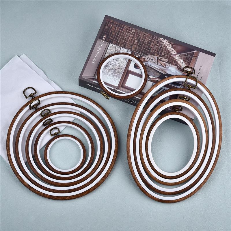 Sewing Tool Round Oval Wooden  - đánh giá và giá Embroidery Hoop Plastic