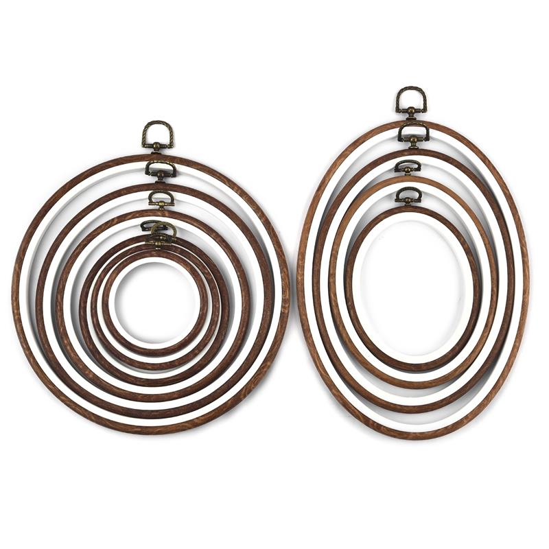 Sewing Tool Round Oval Wooden  - đánh giá và giá Embroidery Hoop Plastic