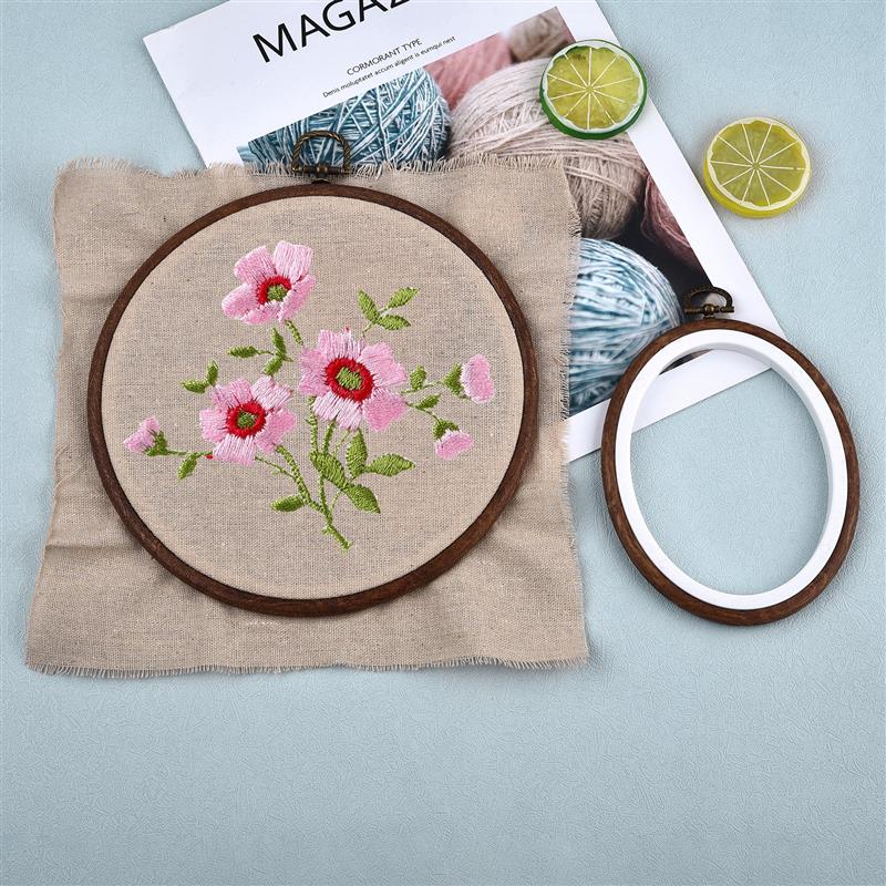 Sewing Tool Round Oval Wooden  - đánh giá và giá Embroidery Hoop Plastic