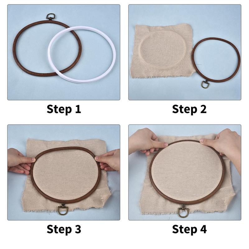 Sewing Tool Round Oval Wooden  - đánh giá và giá Embroidery Hoop Plastic
