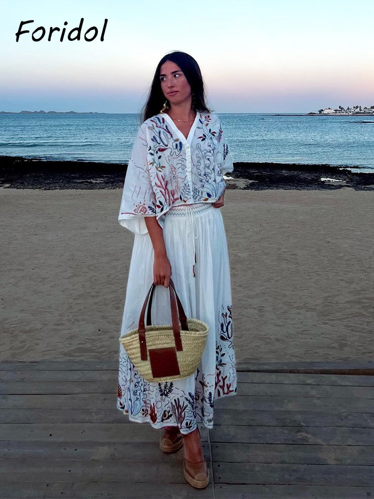 Foridol Marine Organism Embroi - đánh giá và giá Embroidery Skirt