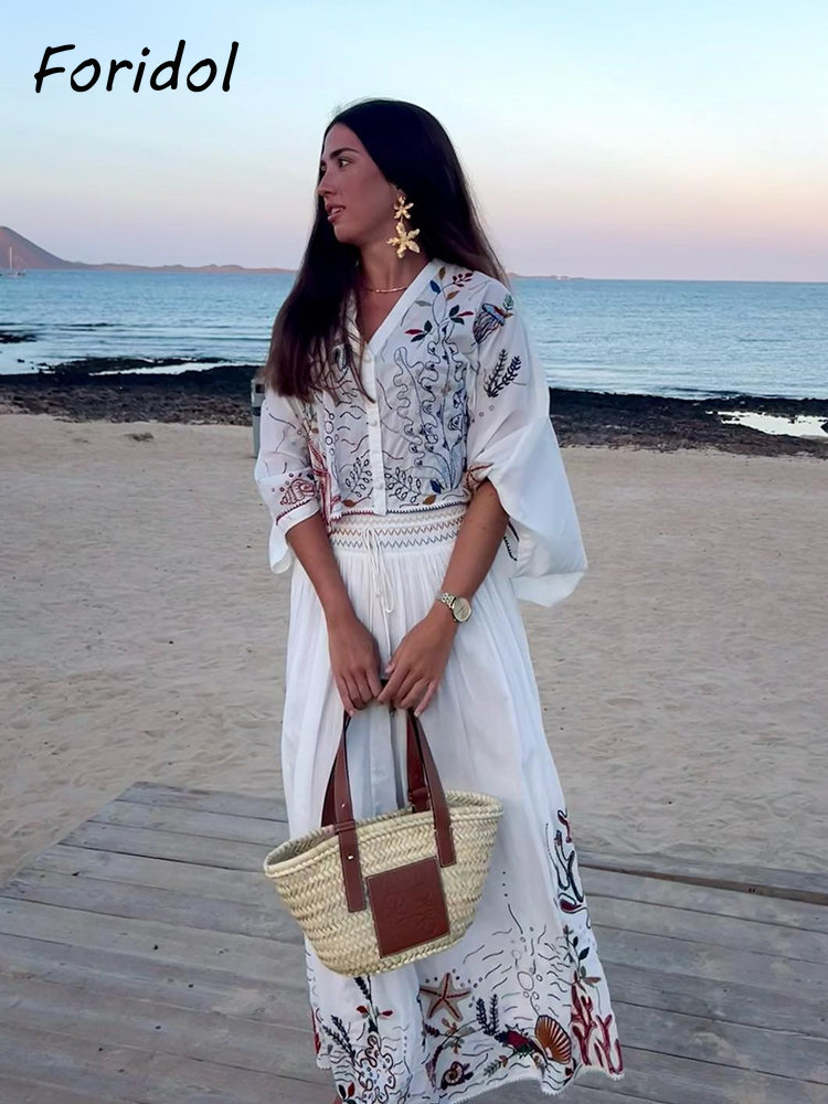 Foridol Marine Organism Embroi - đánh giá và giá Embroidery Skirt