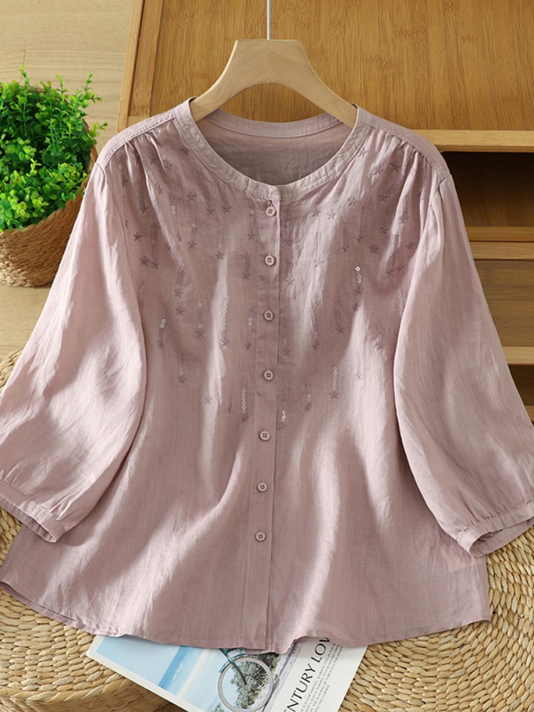 Retro Glitter Embroidery Linen - đánh giá và giá Embroidery Artist