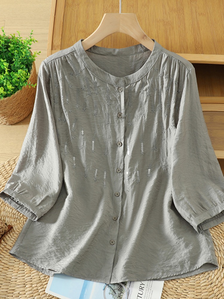 Retro Glitter Embroidery Linen - đánh giá và giá Embroidery Artist