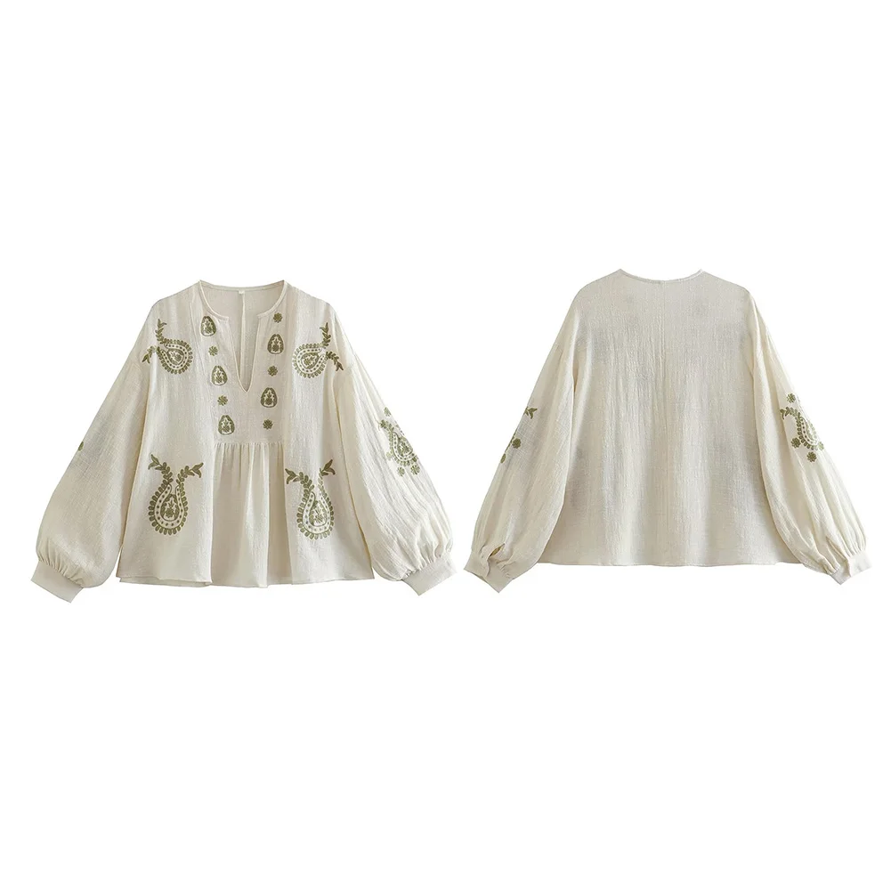 Womens New Loose Cotton Embroi - đánh giá và giá Embroidery Uniform
