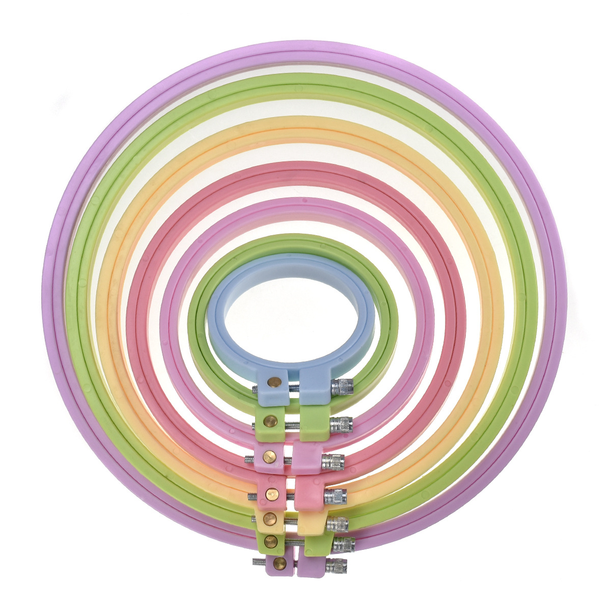 1/7pcs 7-25cm Plastic Embroide - đánh giá và giá Embroidery Hoop Plastic