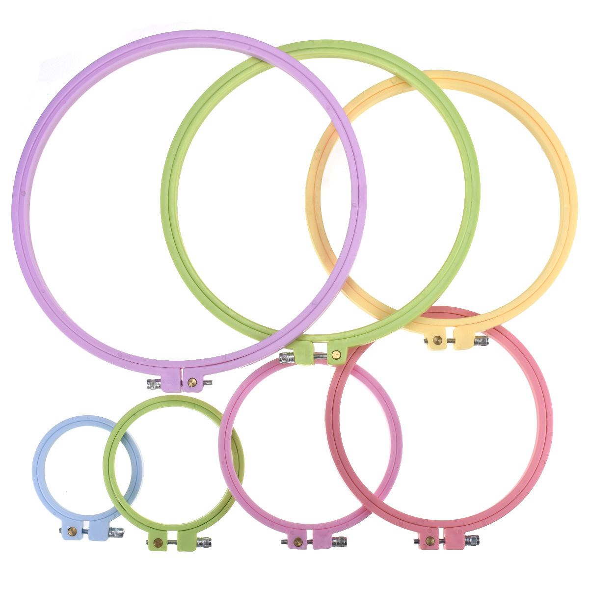 1/7pcs 7-25cm Plastic Embroide - đánh giá và giá Embroidery Hoop Plastic