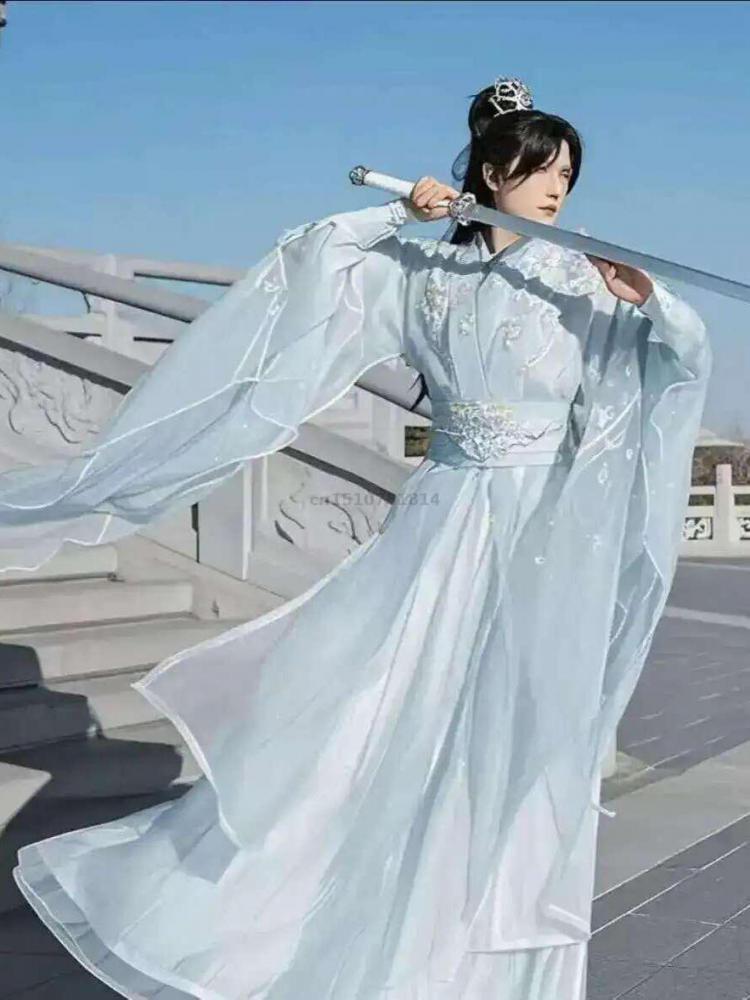 Traditional Chinese Hanfu Men  - đánh giá và giá Embroidery Skirt