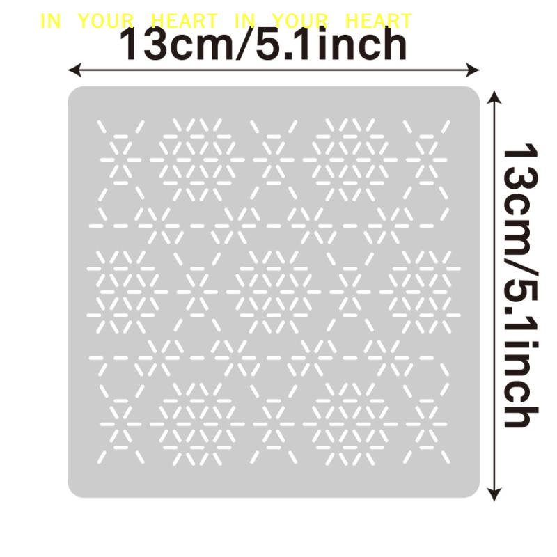 DIY Geometric Patchwork Stenci - đánh giá và giá Embroidery Tools