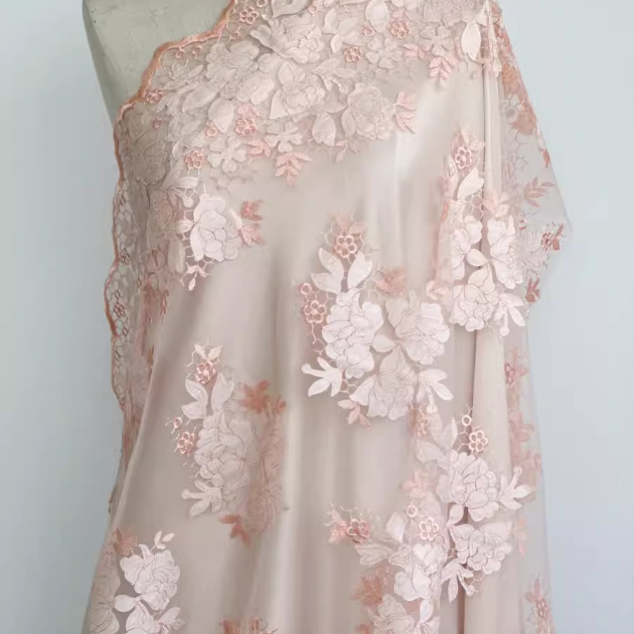 1yard High quality mesh fabric - đánh giá và giá Embroidery Skirt