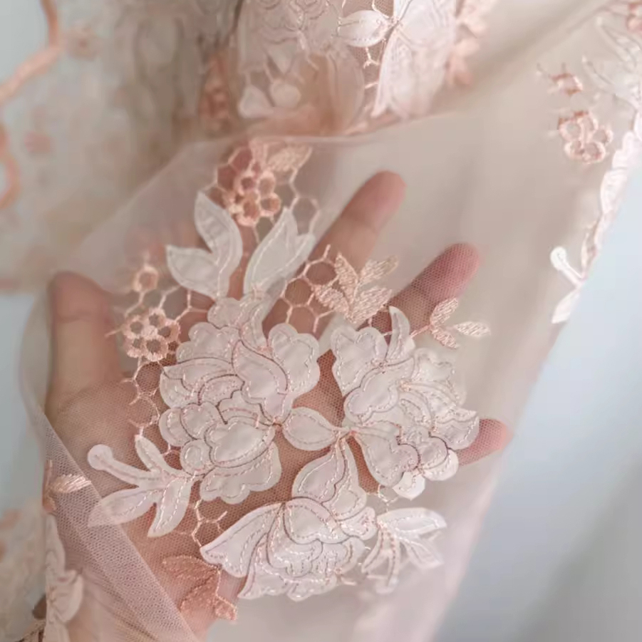 1yard High quality mesh fabric - đánh giá và giá Embroidery Skirt