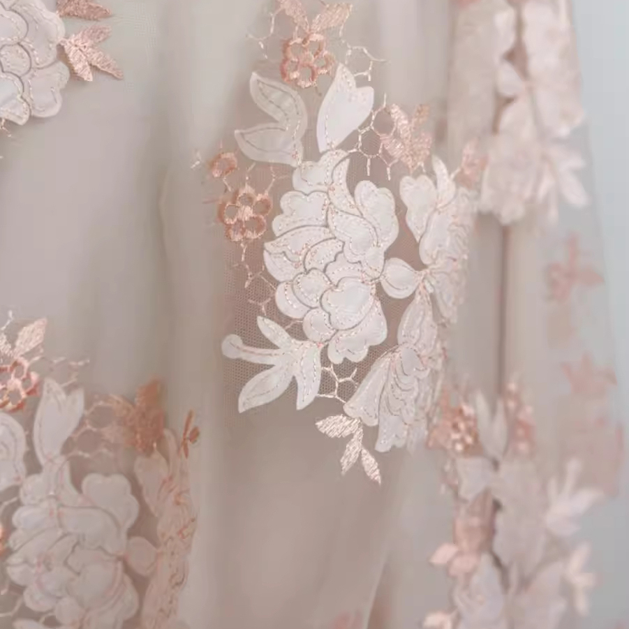 1yard High quality mesh fabric - đánh giá và giá Embroidery Skirt