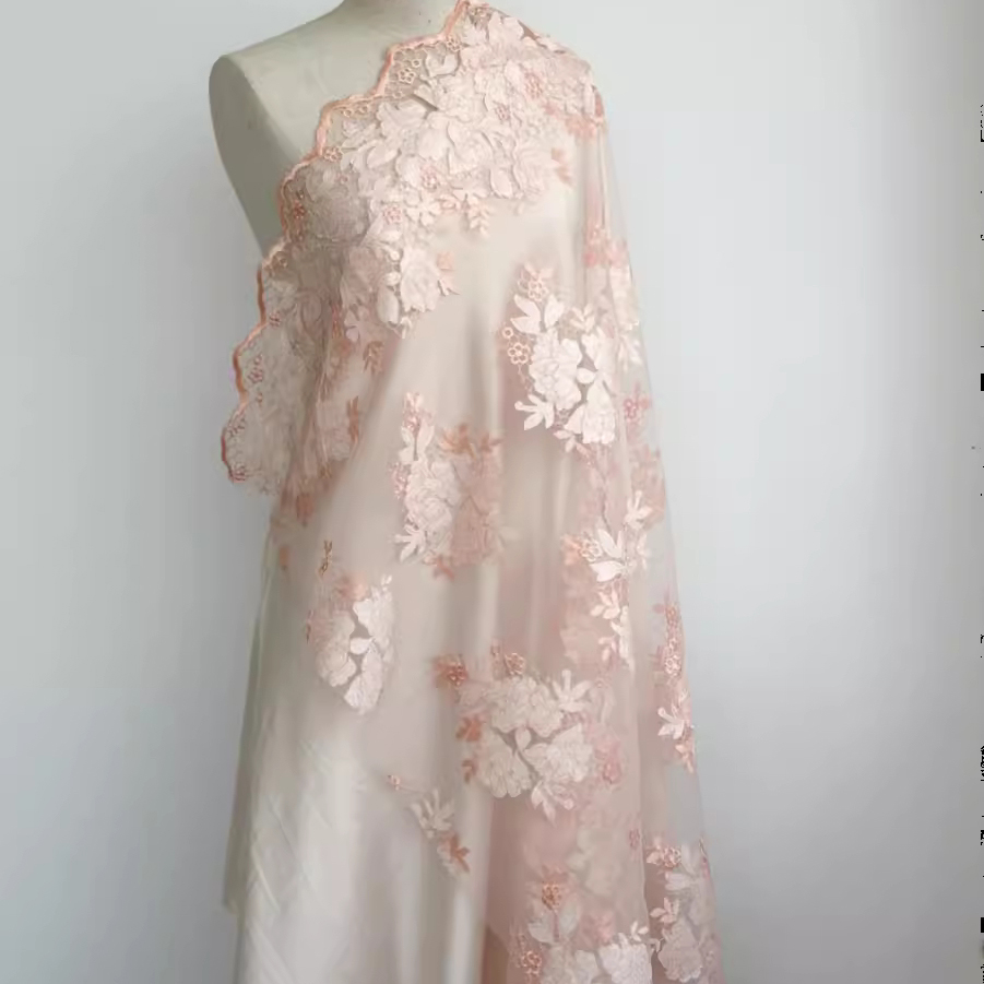 1yard High quality mesh fabric - đánh giá và giá Embroidery Skirt