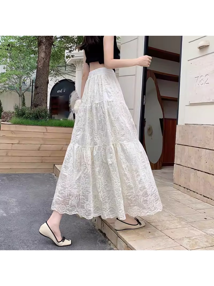 plus Size Women's High Waist A - đánh giá và giá Embroidery Skirt
