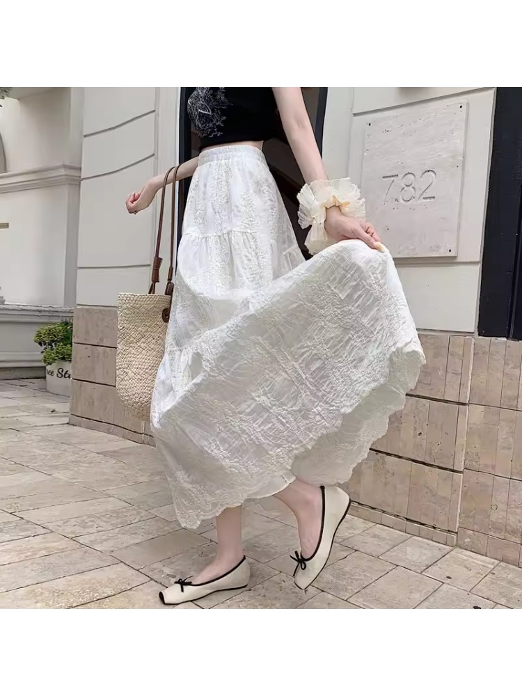 plus Size Women's High Waist A - đánh giá và giá Embroidery Skirt