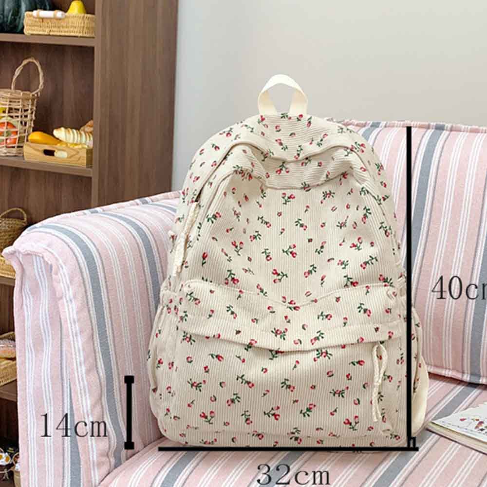 Ins Corduroy Printed Backpack, - đánh giá và giá Embroidery Name Designs