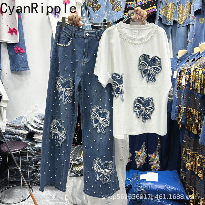 New Spring Summer Women Two-pi - đánh giá và giá Embroidery Cotton Shirt