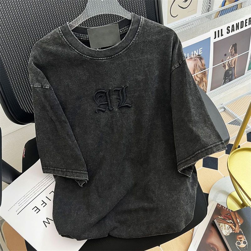 Vintage Art Classic Letter Emb - đánh giá và giá Embroidery Cotton Shirt