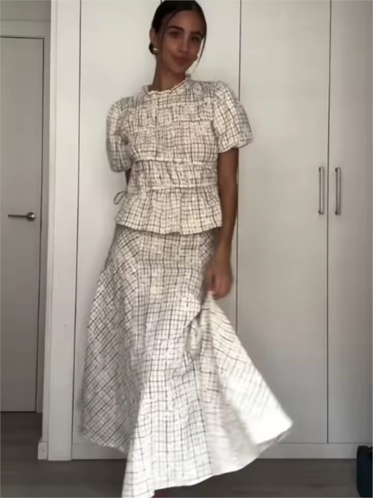 Women High Waist Skirt Set New - đánh giá và giá Embroidery Skirt