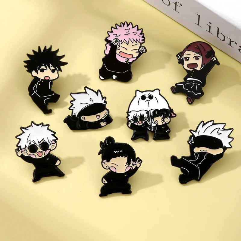 8pcs Anime Itadori Yuji Enamel - đánh giá và giá Embroidery Outfit