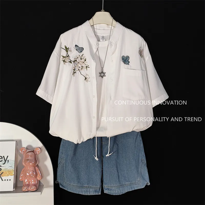Men's 3 Piece Set Chinese Styl - đánh giá và giá Embroidery Outfit