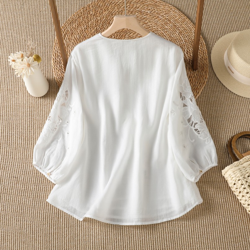 Design Casual Cotton Linen Hol - đánh giá và giá Embroidery Cotton Shirt
