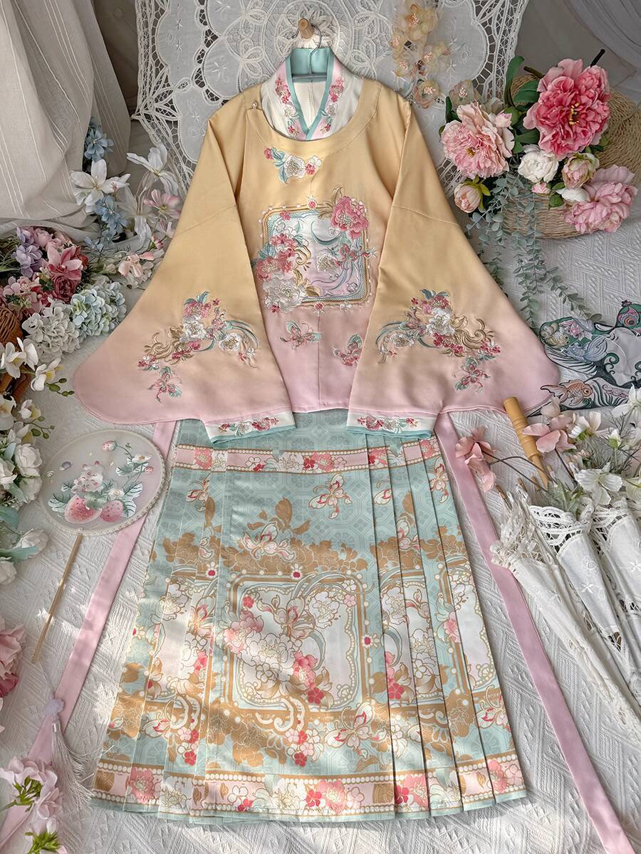 New Hanfu Women Ming System Ro - đánh giá và giá Embroidery Skirt