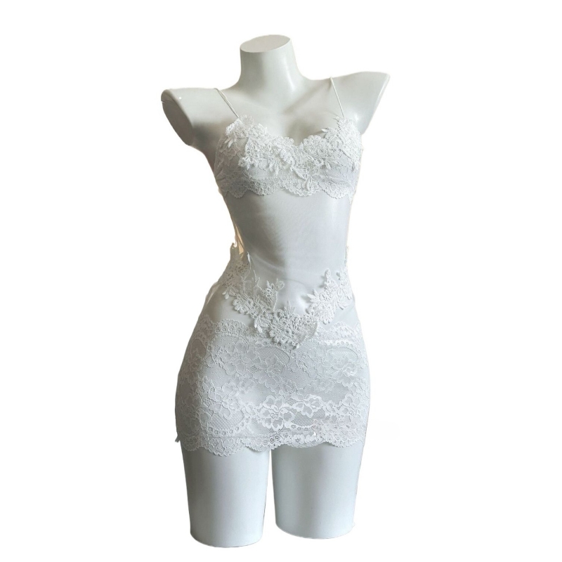 Sexy Lace Embroidery Strapless - đánh giá và giá Embroidery Outfit