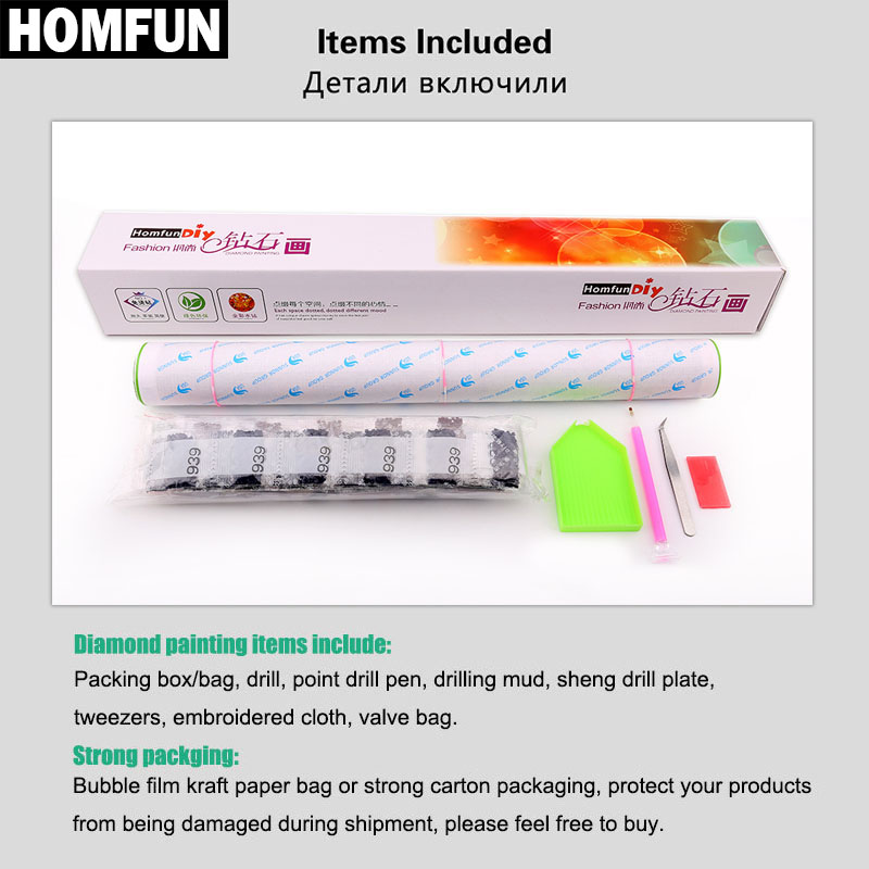 HOMFUN 5D Họa Tiết Kim Cương Đ - đánh giá và giá Embroidery Roll Pattern