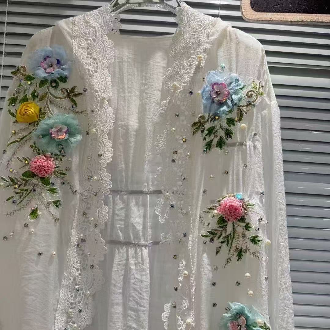 Breathable Cotton Blended Whit - đánh giá và giá Embroidery Uniform