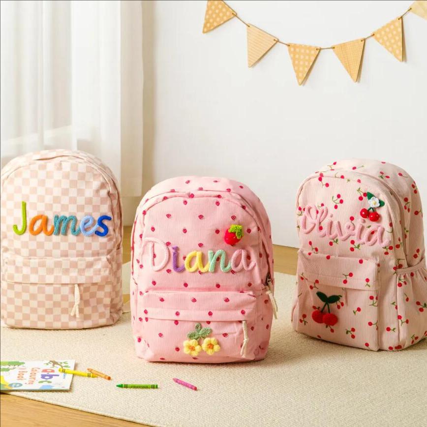 Custom Cute Backpack For Kids  - đánh giá và giá Embroidery Name Designs