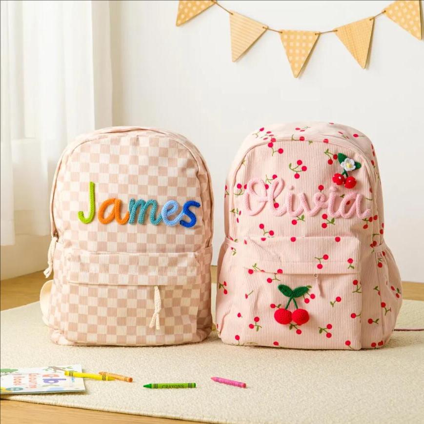 Custom Cute Backpack For Kids  - đánh giá và giá Embroidery Name Designs