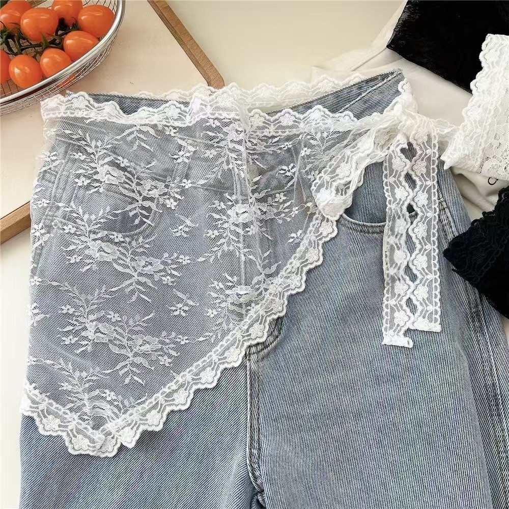 Harajuku Y2K Triangle Apron Fl - đánh giá và giá Embroidery Skirt