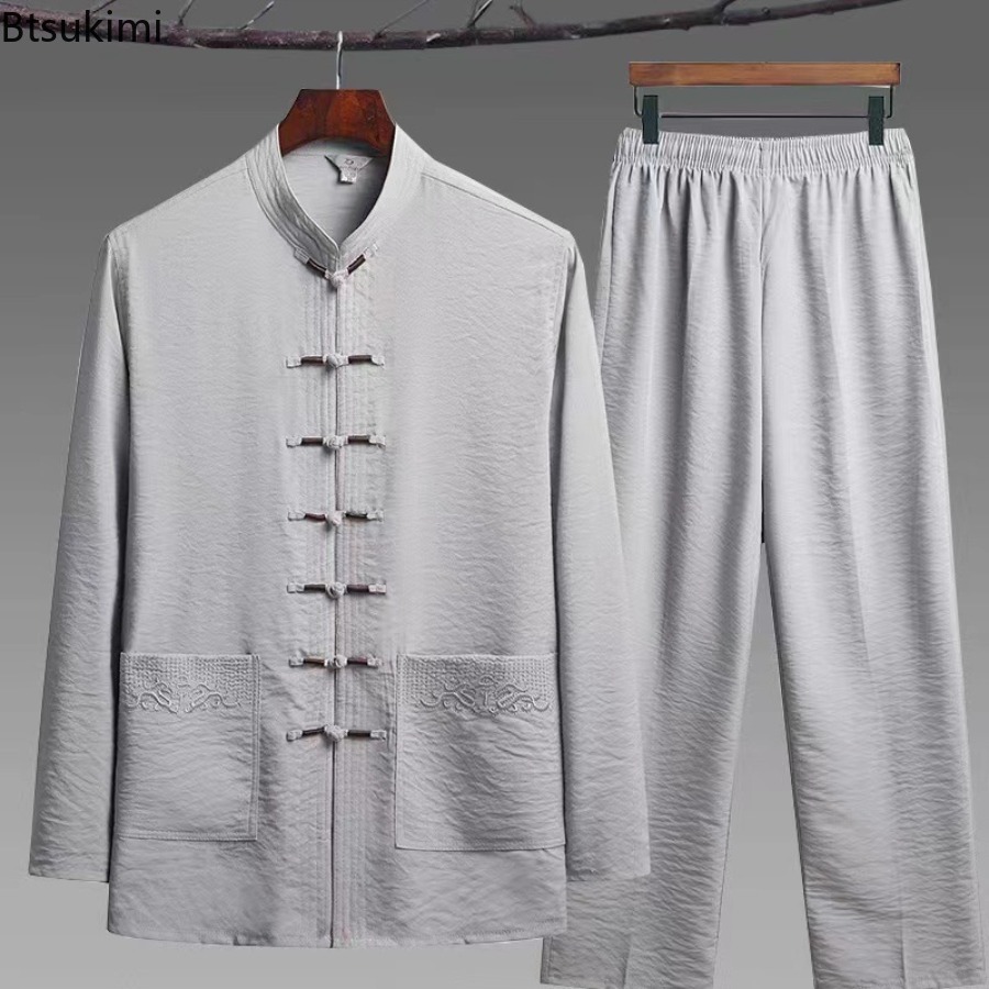 Chinese Style Set Men's Spring - đánh giá và giá Embroidery Uniform