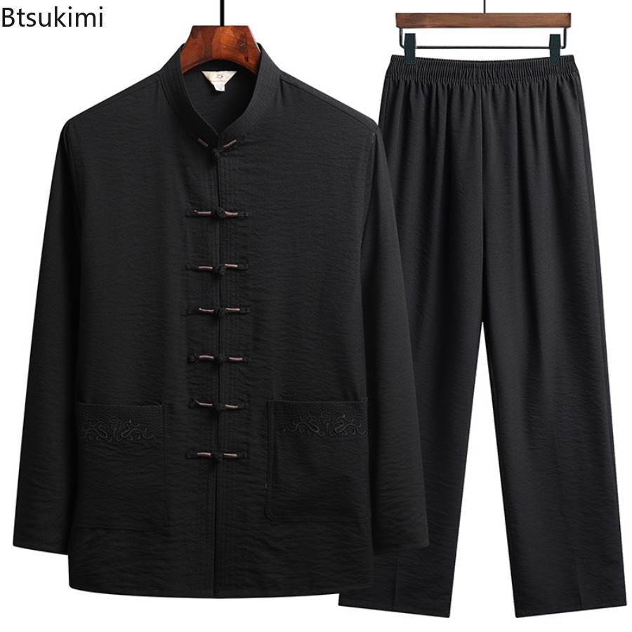 Chinese Style Set Men's Spring - đánh giá và giá Embroidery Uniform